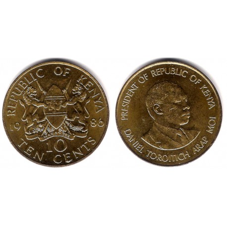 (18) Kenia. 1986. 10 Cents (SC)