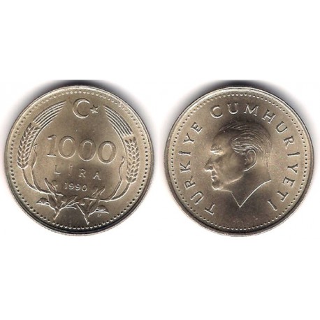 (997) Turquía. 1990. 1000 Lira (EBC)