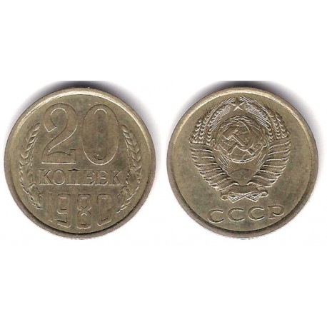 (Y132) Unión Soviética. 1980. 20 Kopeks (MBC)