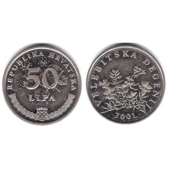 (8) Croacia. 2001. 50 Lipa (EBC)