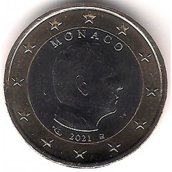Mónaco. 2021. 1 Euro (SC)