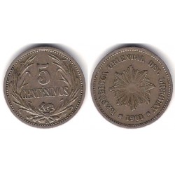 (21) Uruguay. 1901. 5 Centesimos (MBC)