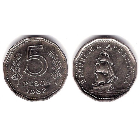 (59) Argentina. 1962. 5 Pesos (MBC)
