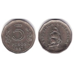 (59) Argentina. 1967. 5 Pesos (MBC-)