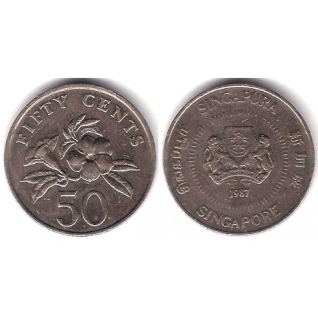 (53.1) Singapur. 1987. 50 Centimos (MBC)