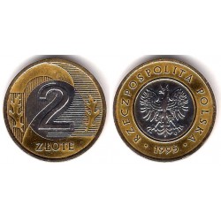 (Y283) Polonia. 1995. 2 Zlote (MBC+)