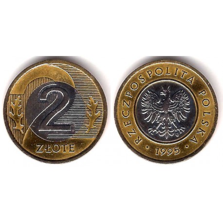 (Y283) Polonia. 1995. 2 Zlote (MBC+)