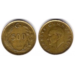 (989) Turquía. 1991. 500 Lira (MBC-)