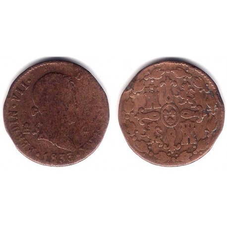 Fernando VII. 1833. 4 Maravedi (BC-) Ceca de Segovia