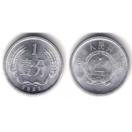 (1) China. 1983. 1 Fen (SC)