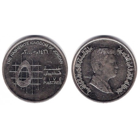 (73) Jordania. 2000. 5 Piastres (MBC-)