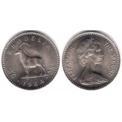 (4) Rhodesia. 1964. 25 Cents (SC)