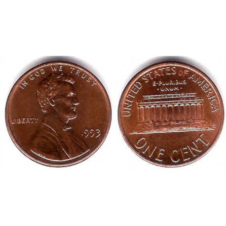 (201) Estados Unidos de América. 1993. 1 Cent (EBC)
