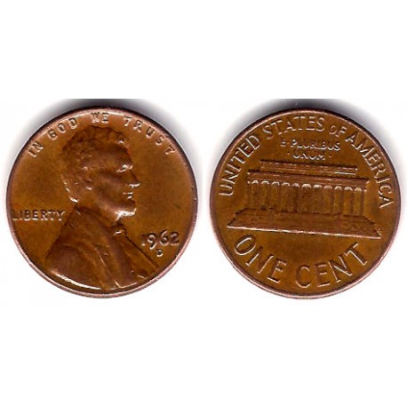 (201) Estados Unidos de América. 1962. 1 Cent (MBC)