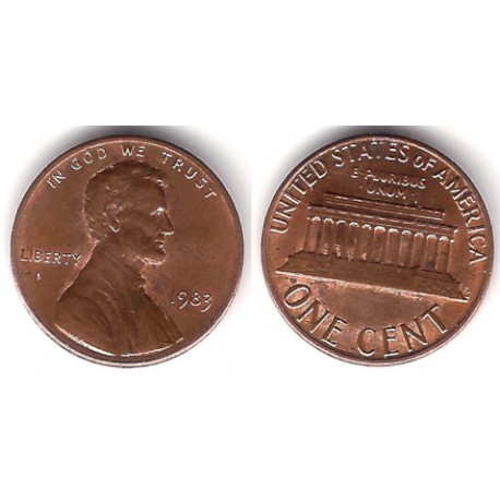 (201) Estados Unidos de América. 1983. 1 Cent (MBC)