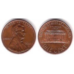 (201) Estados Unidos de América. 2001(D). 1 Cent (MBC)