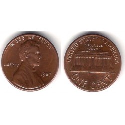 (201) Estados Unidos de América. 1987. 1 Cent (MBC)