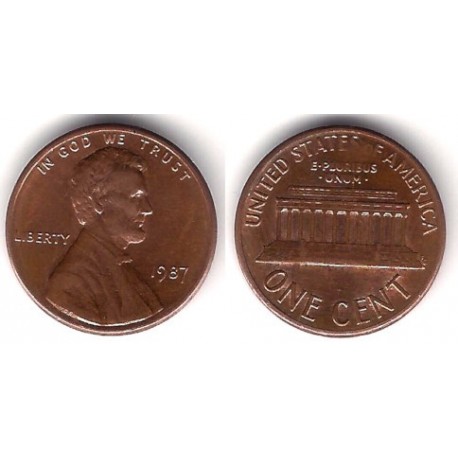 (201) Estados Unidos de América. 1987. 1 Cent (MBC)