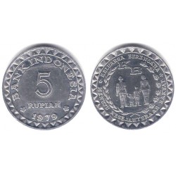 (43) Indonesia. 1979. 5 Rupiah (SC-)