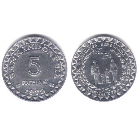 (43) Indonesia. 1979. 5 Rupiah (SC-)