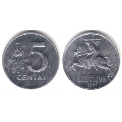 (87) Lituania. 1991. 5 Centai (SC-)