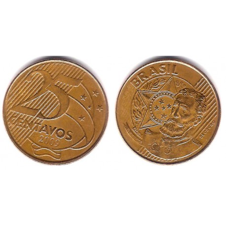 (650) Brasil. 2009. 25 Centavos (MBC)