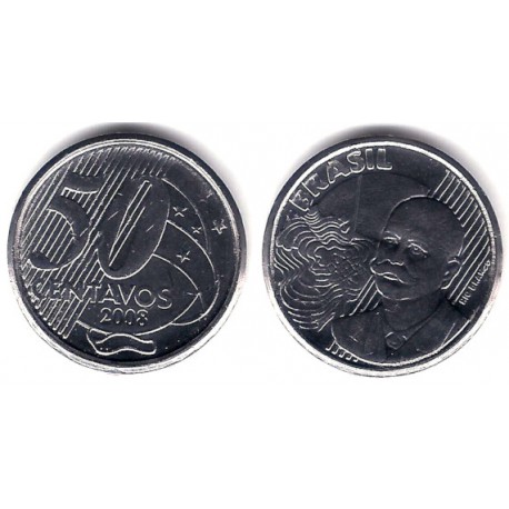 (651a) Brasil. 2008. 50 Centavos (SC)