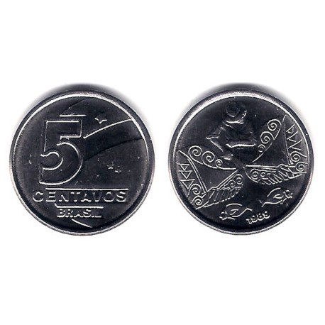 (612) Brasil. 1989. 5 Centavos (SC)