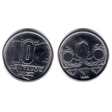 (613) Brasil. 1989. 10 Centavos (SC-)