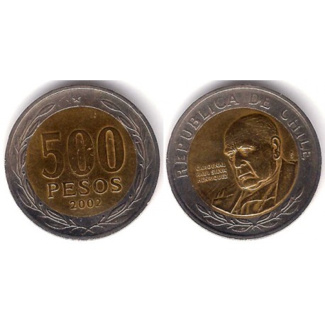 (235) Chile. 2002. 500 Pesos (MBC-)