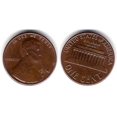 (201) Estados Unidos de América. 1974(D). 1 Cent (MBC)