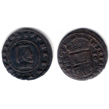 Felipe IV. 1664. 16 Maravedi (MBC) Ceca de Granada