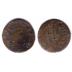 Luis XIV (Principado Catalán). 1644. Seiseno (RC+) Ceca de Barcelona