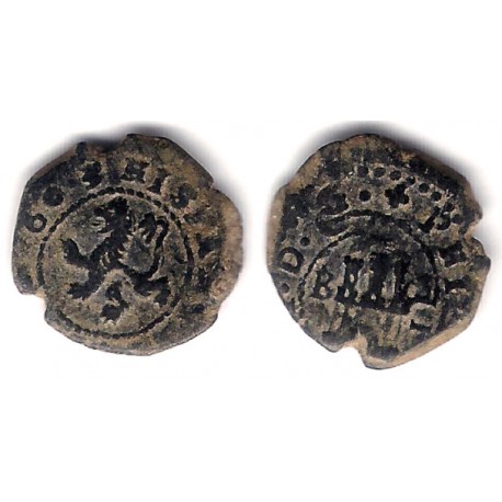 Felipe III. 1603. 2 Maravedi (MBC+) Ceca de Burgos