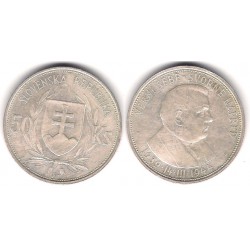 (10) Eslovaquia. 1944. 50 Korun (MBC+) (Plata)
