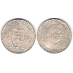 (10) Eslovaquia. 1944. 50 Korun (MBC+) (Plata)