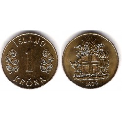 (12a) Islandia. 1974. 1 Krona (SC)