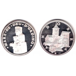 Medalla Andorra. Mare de Deu d'Ordino (SC) (Plata)