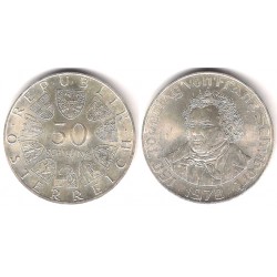 (2937) Austria. 1978. 50 Schilling (SC) (Plata)