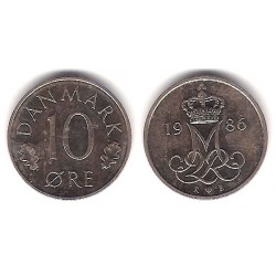(860.3) Dinamarca. 1986. 10 Ore (MBC)