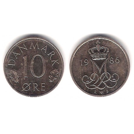 (860.3) Dinamarca. 1986. 10 Ore (MBC)
