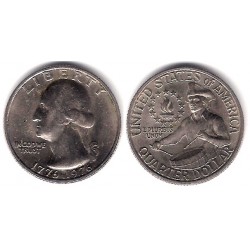 (204) Estados Unidos de América. 1976. Quarter Dollar (MBC+)