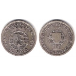 (73) Angola. 1952. 10 Escudos (BC) (Plata)