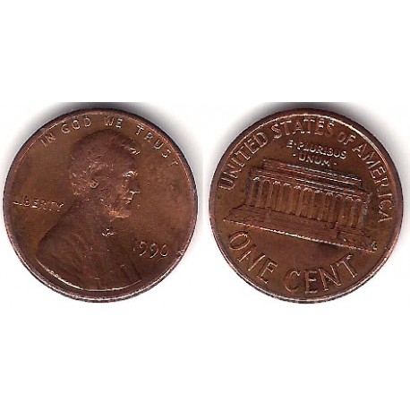 (201) Estados Unidos de América. 1990. 1 Cent (BC)