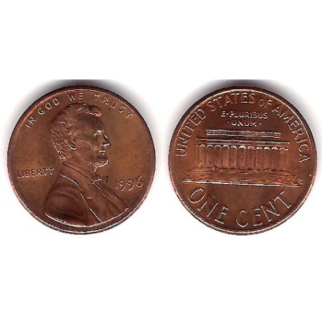 (201) Estados Unidos de América. 1996. 1 Cent (MBC-)