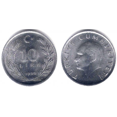 (964) Turquía. 1988. 10 Lira (SC)