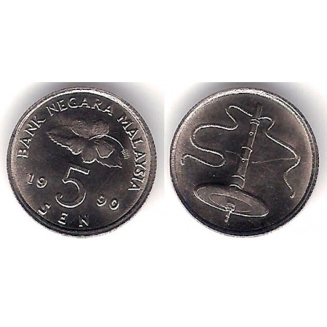 (50) Malasia. 1990. 5 Sen (SC)