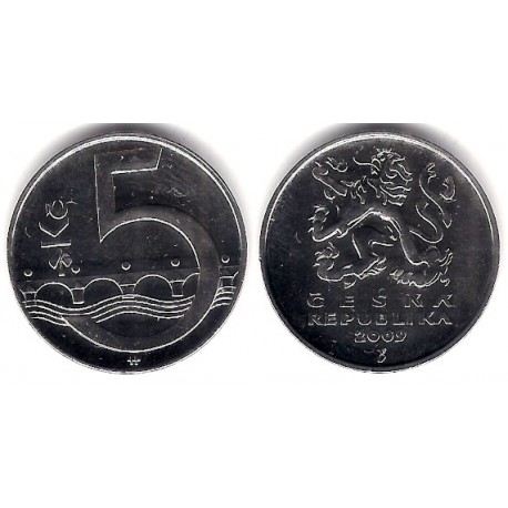 (8) República Checa. 2009. 5 Korun (EBC)