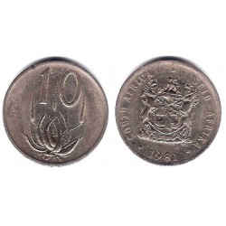 (85) Sudáfrica. 1981. 10 Cents (BC+)