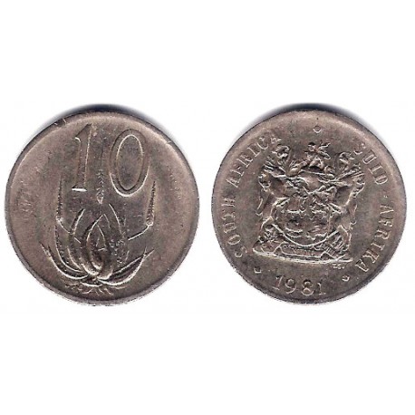 (85) Sudáfrica. 1981. 10 Cents (BC+)